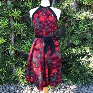 NWOT poppy plaid dress